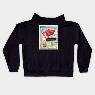 Charcoal Oven Sign Kids Hoodie